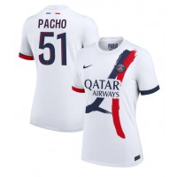 Camisa de time de futebol Paris Saint-Germain Willian Pacho #51 Replicas 2º Equipamento Feminina 2024-25 Manga Curta